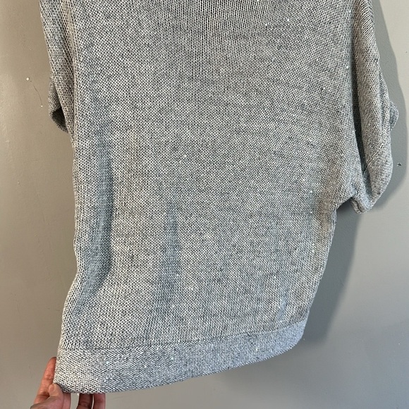 NWT Guido Lombardi Gray Linen Blend Sweater Size S - Picture 11 of 12
